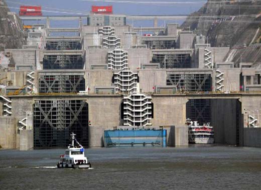 三峡双线五级船闸